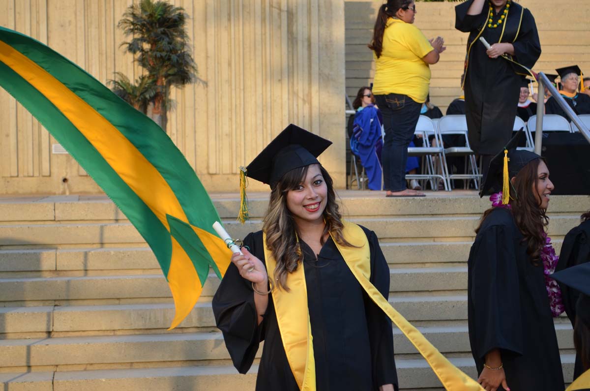 People enjoying Commencement