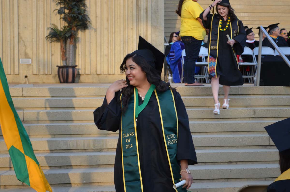 People enjoying Commencement