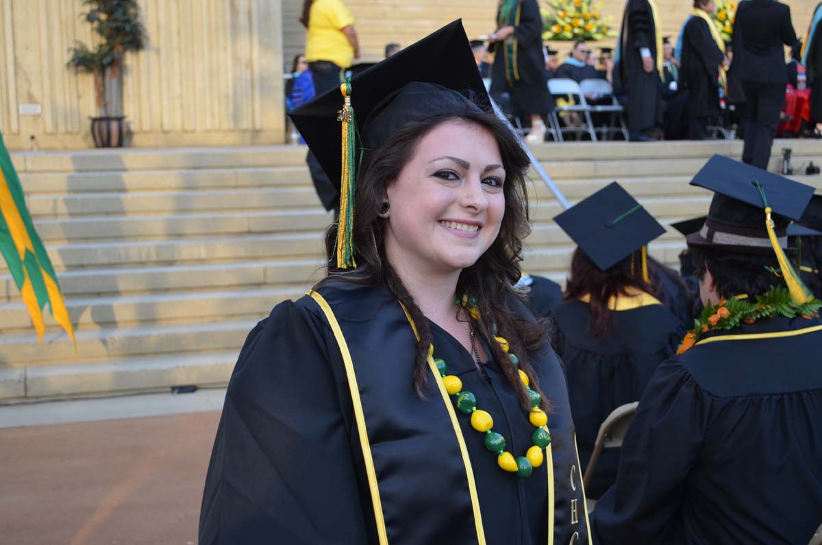 People enjoying Commencement