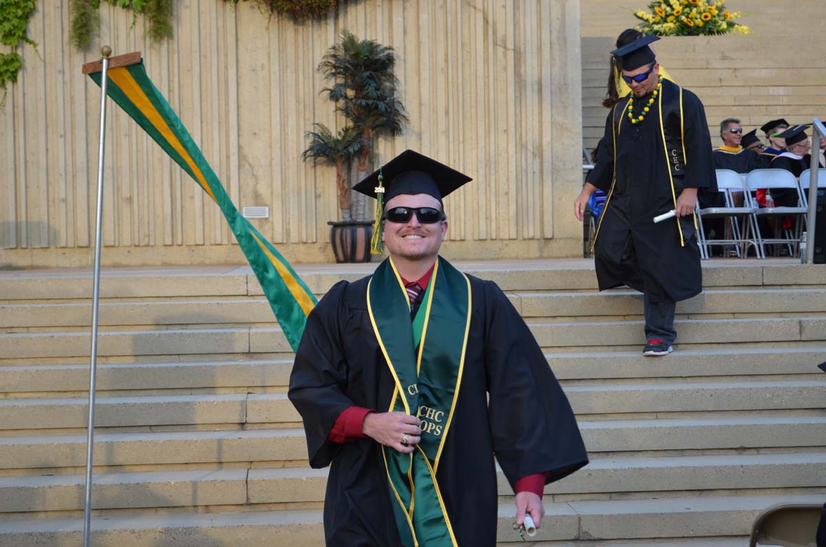 People enjoying Commencement