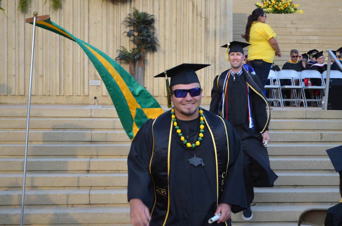 People enjoying Commencement