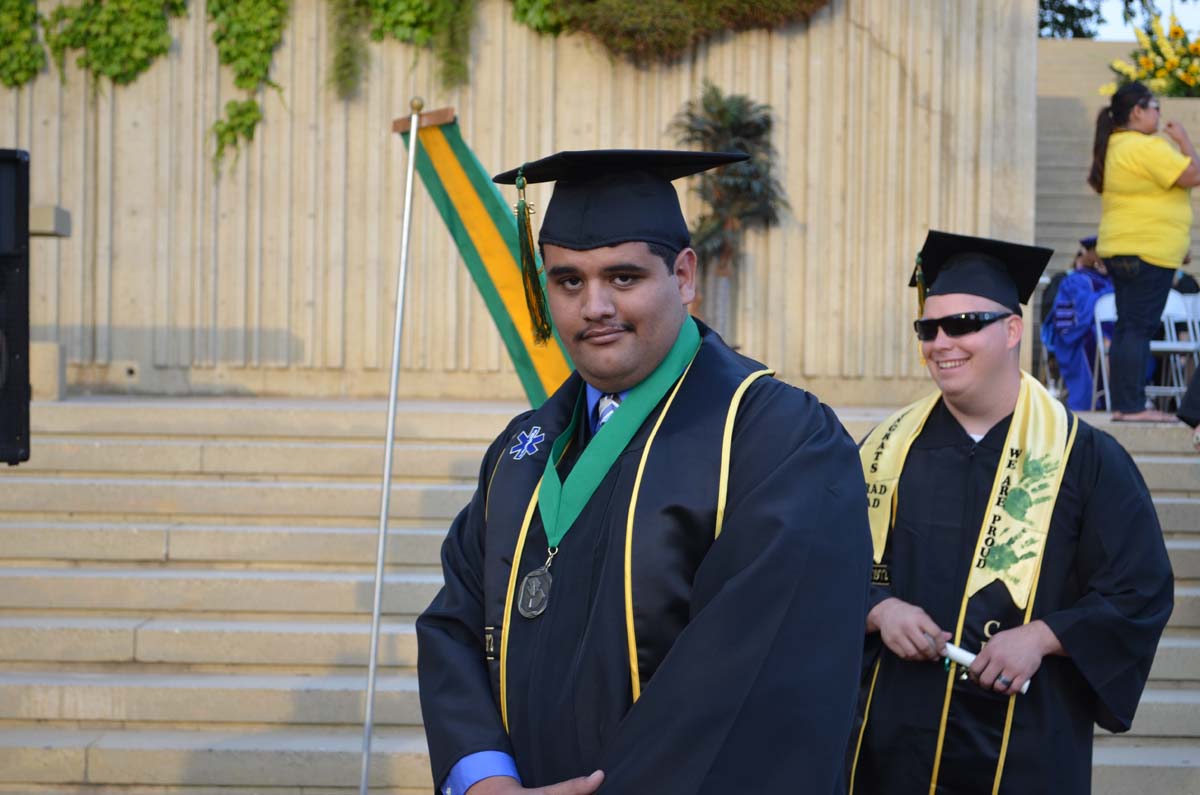 People enjoying Commencement