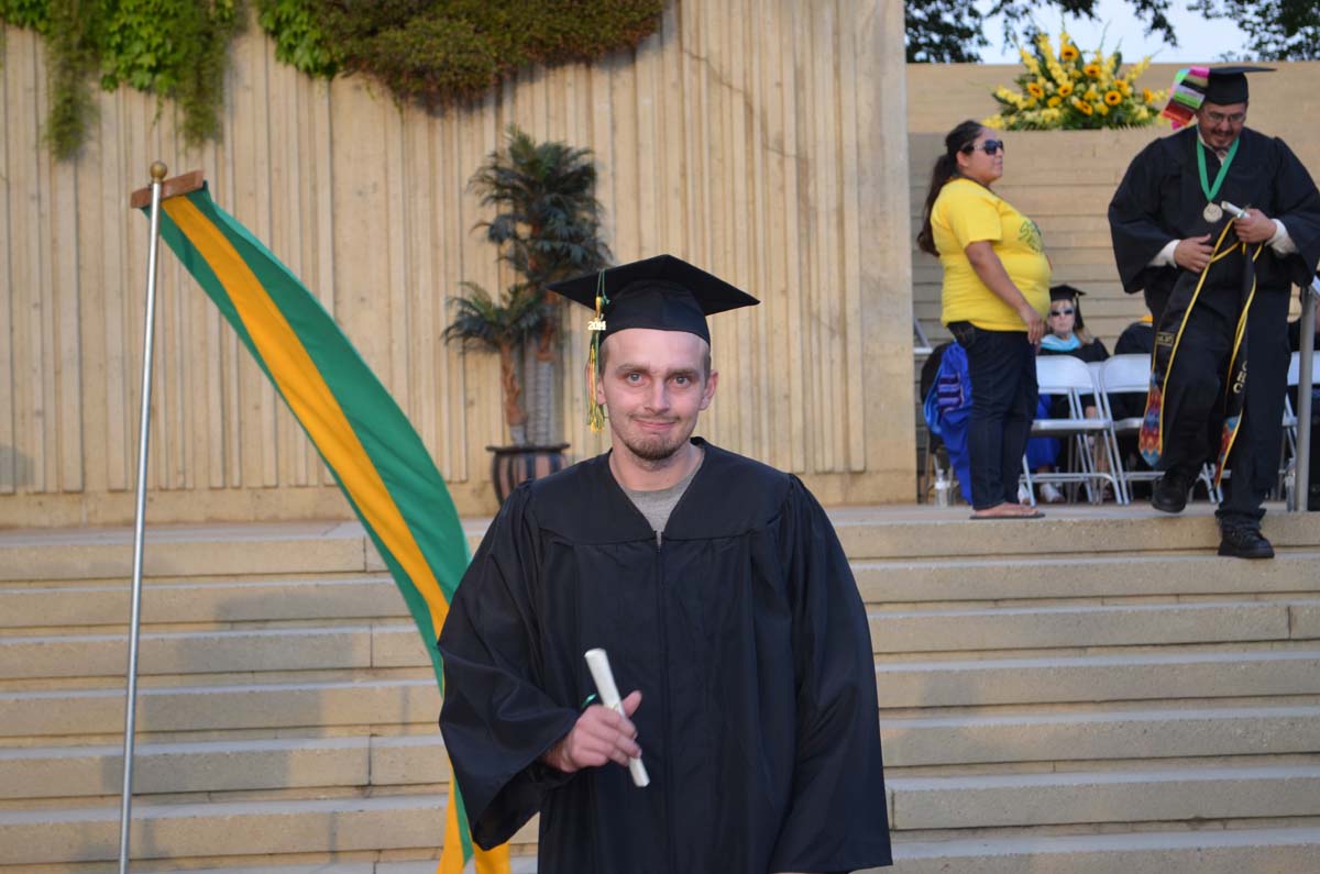 People enjoying Commencement