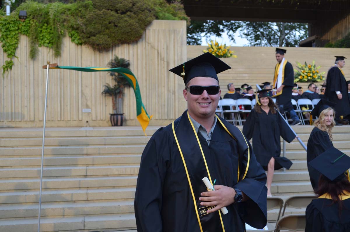 People enjoying Commencement