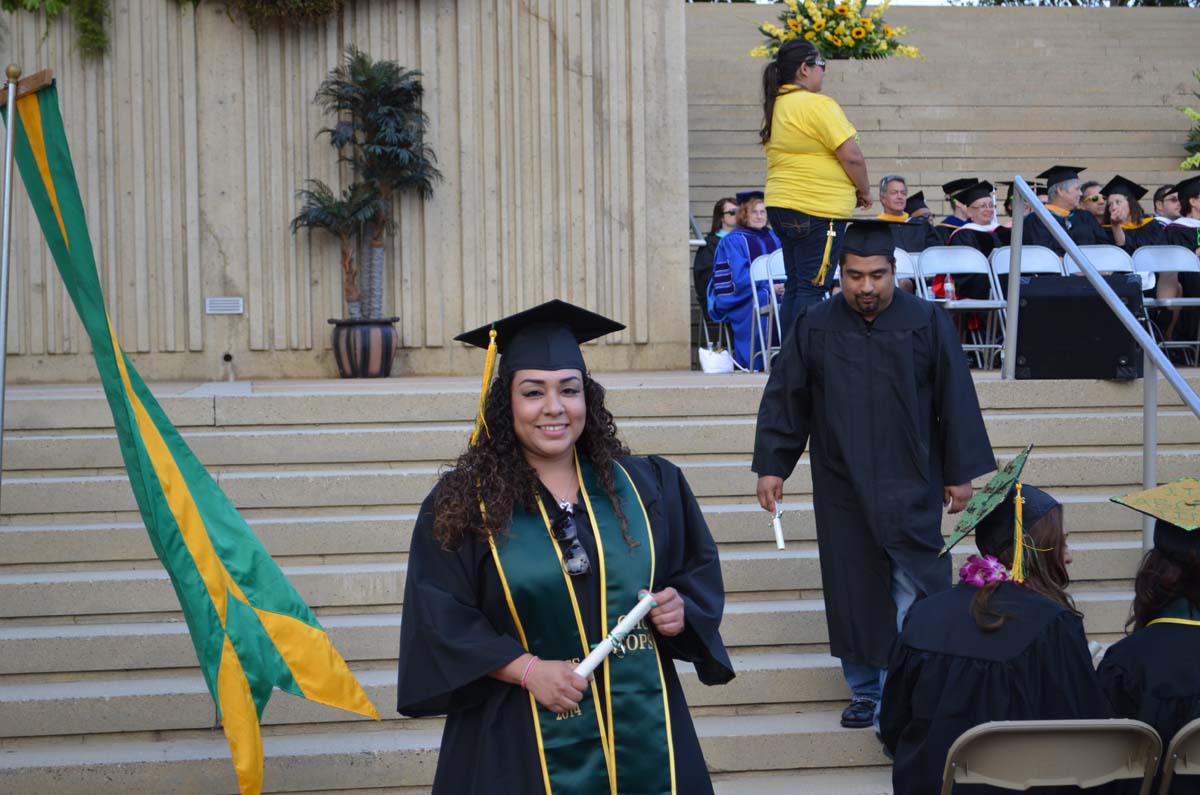 People enjoying Commencement