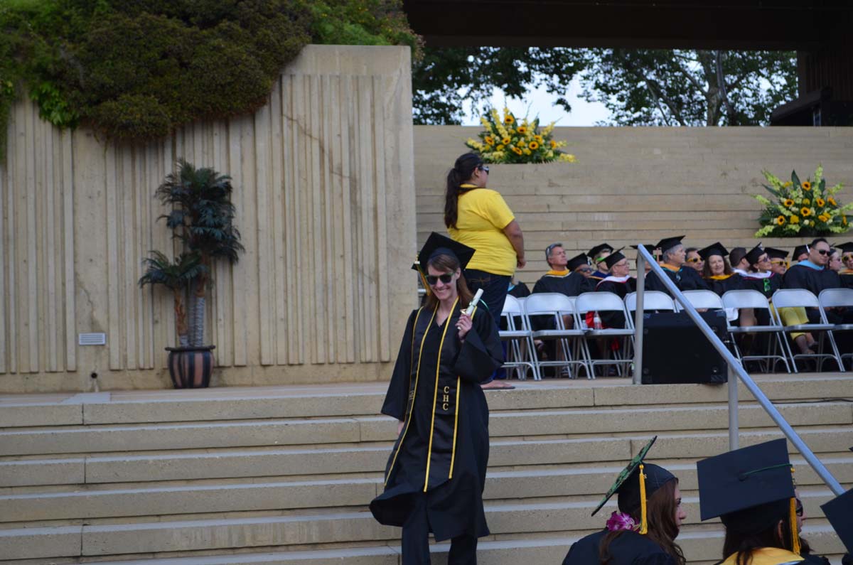 People enjoying Commencement