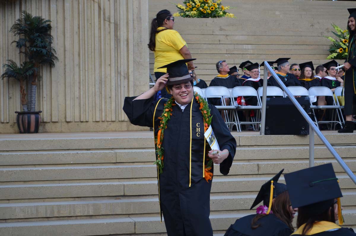 People enjoying Commencement