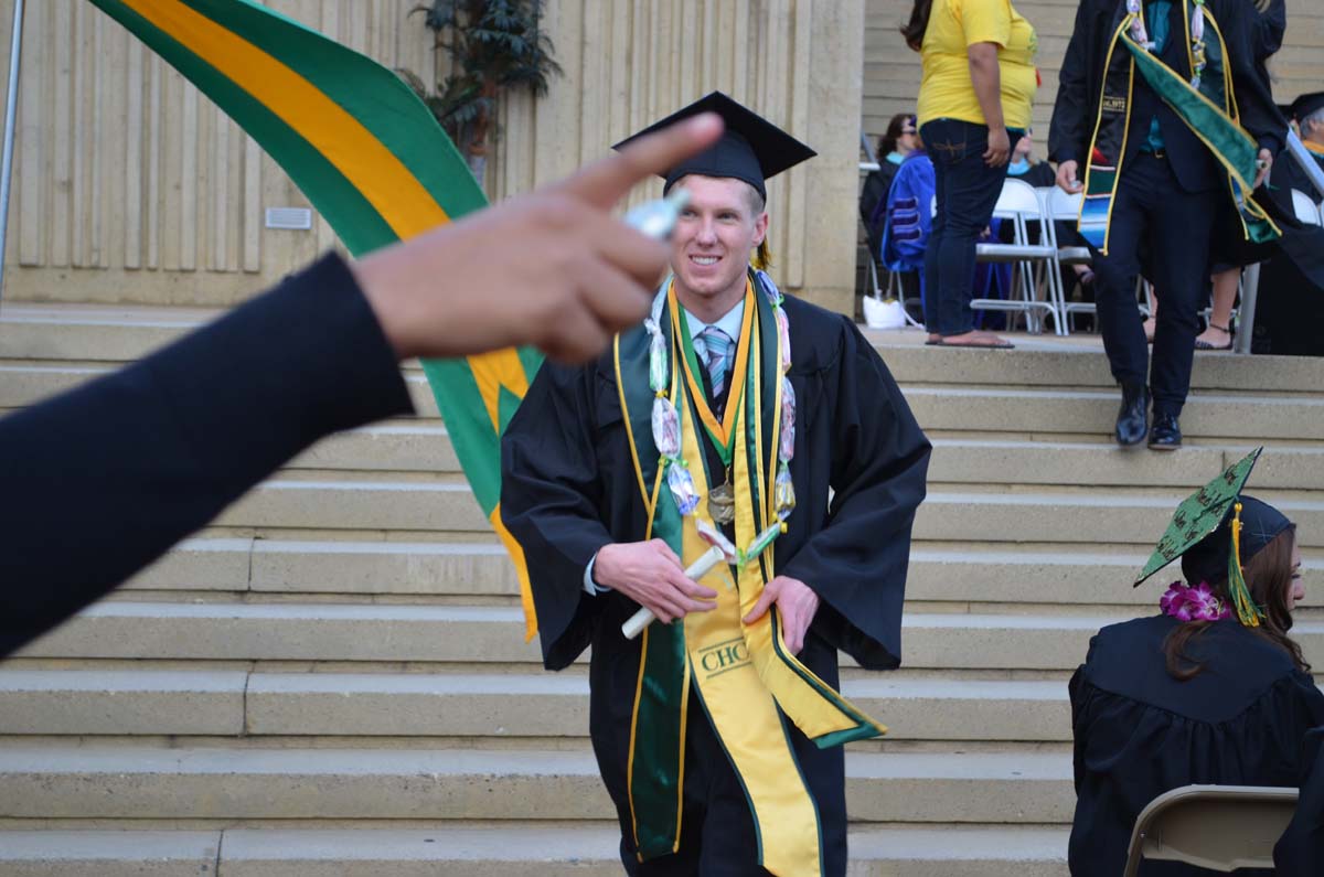 People enjoying Commencement