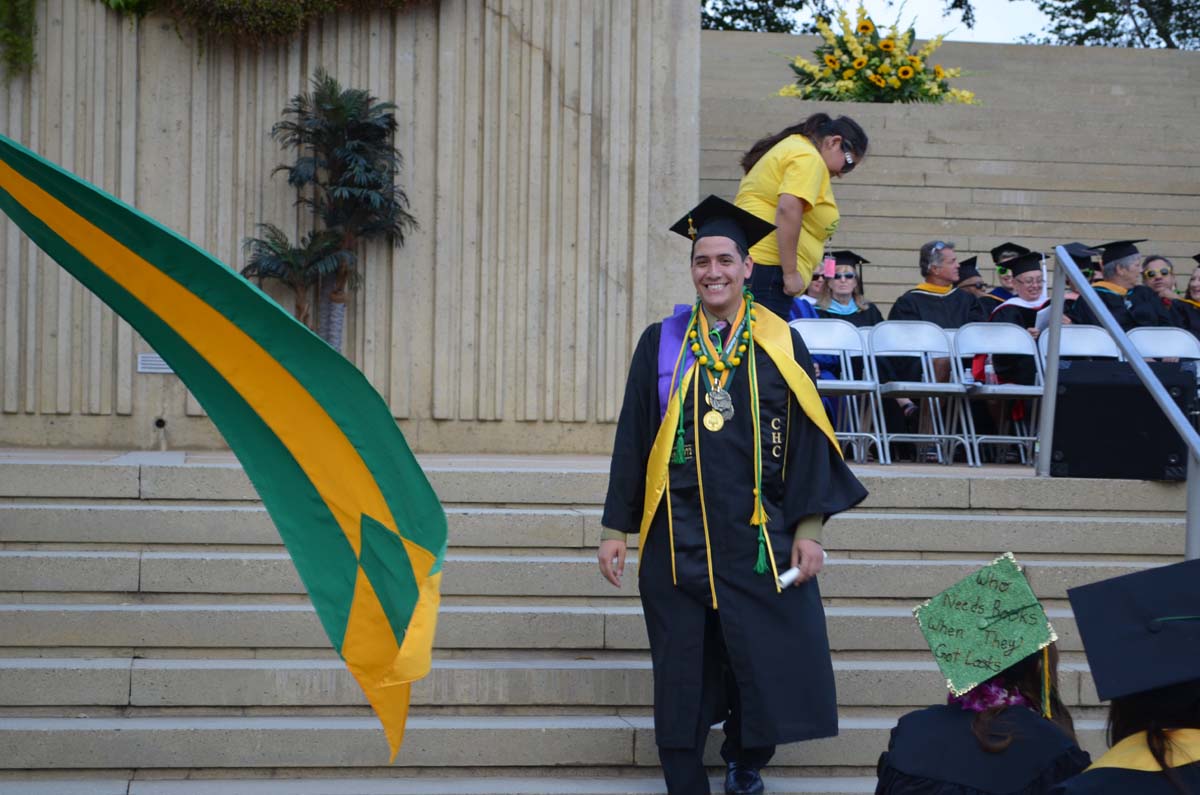 People enjoying Commencement