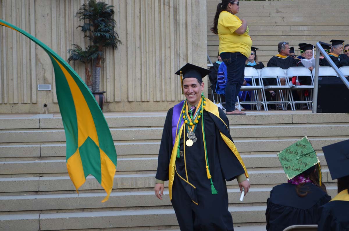 People enjoying Commencement