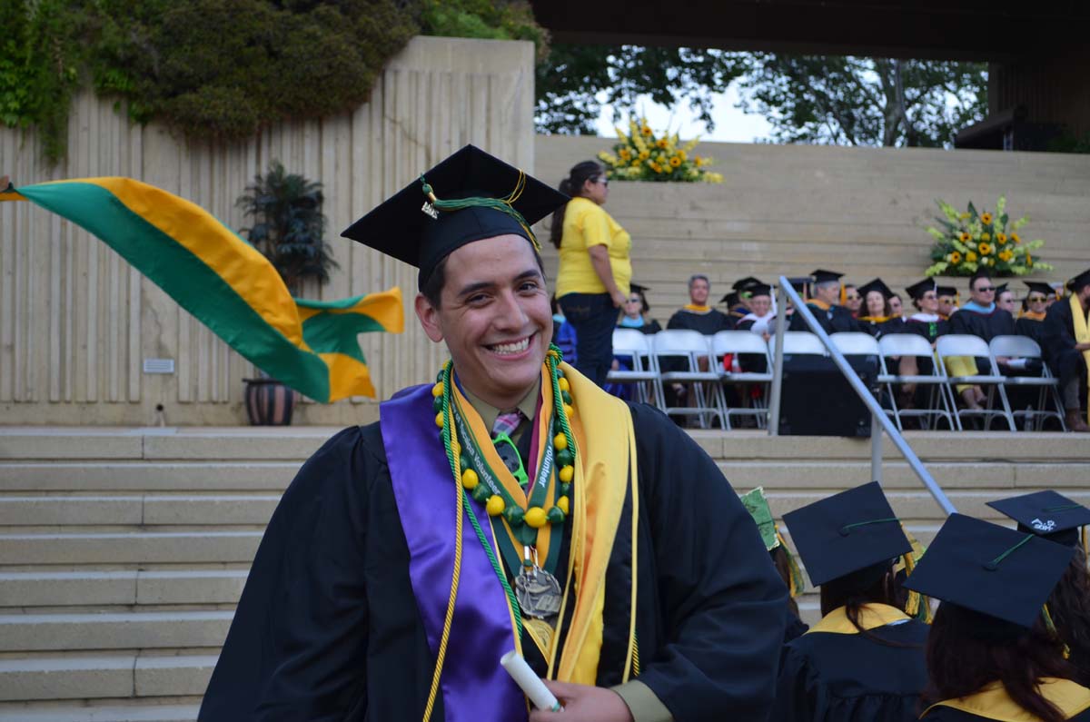 People enjoying Commencement