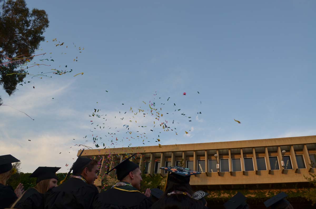 People enjoying Commencement