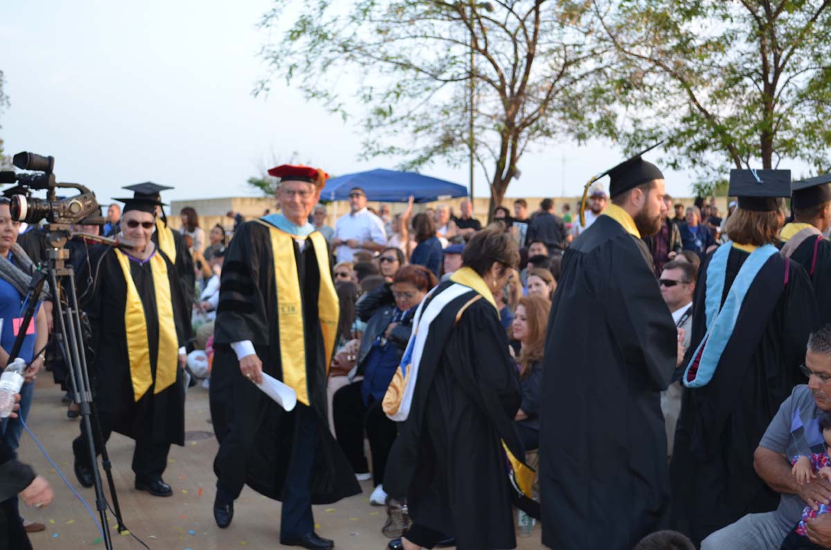 People enjoying Commencement
