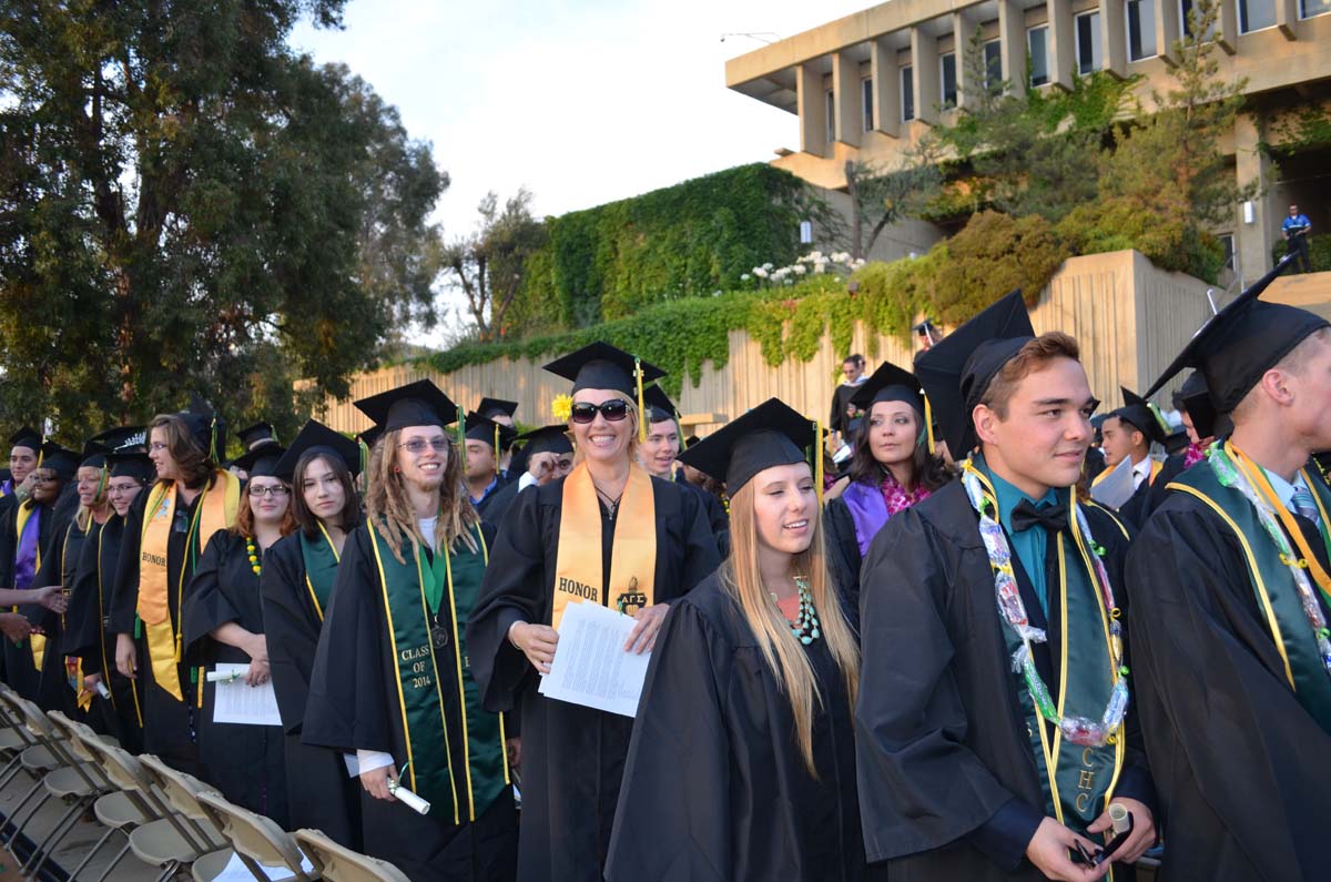 People enjoying Commencement