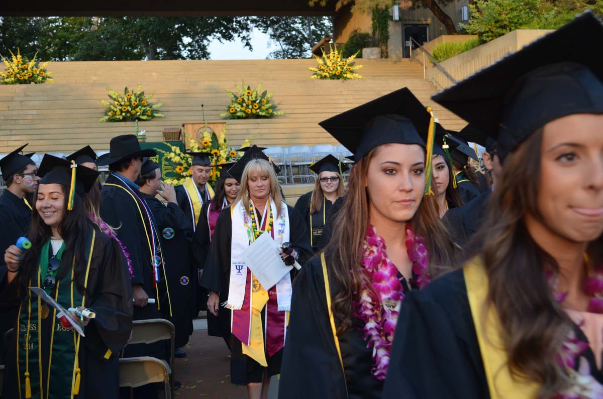 People enjoying Commencement