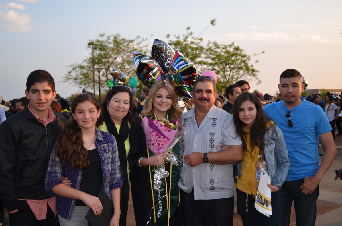 People enjoying Commencement