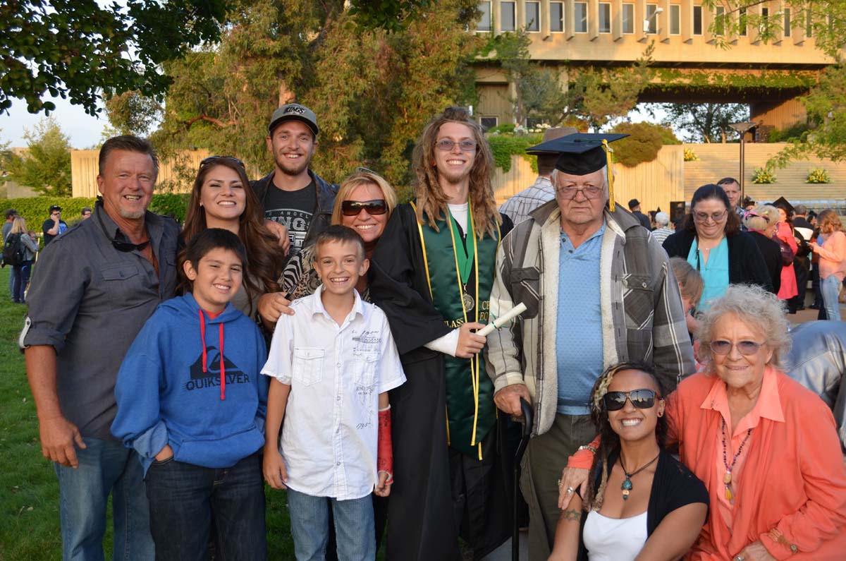 People enjoying Commencement