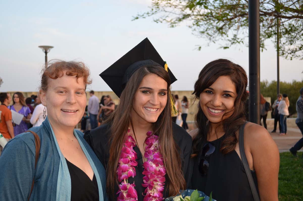 People enjoying Commencement