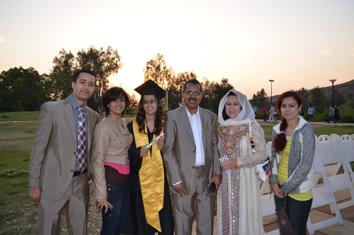 People enjoying Commencement