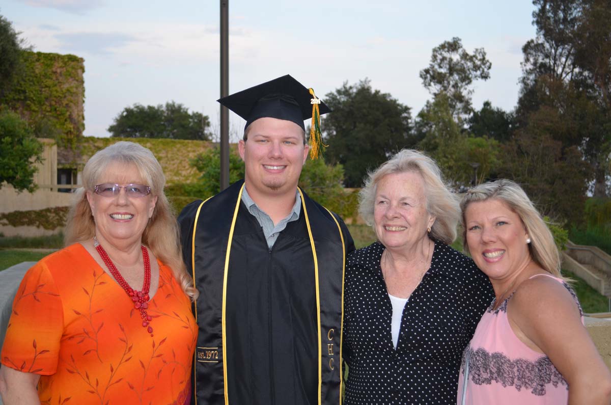 People enjoying Commencement