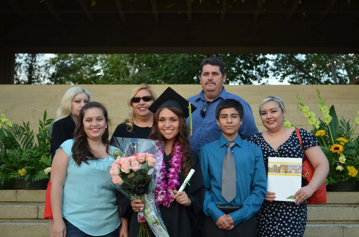 People enjoying Commencement