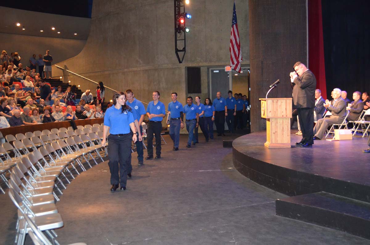 People at the EMT Graduation