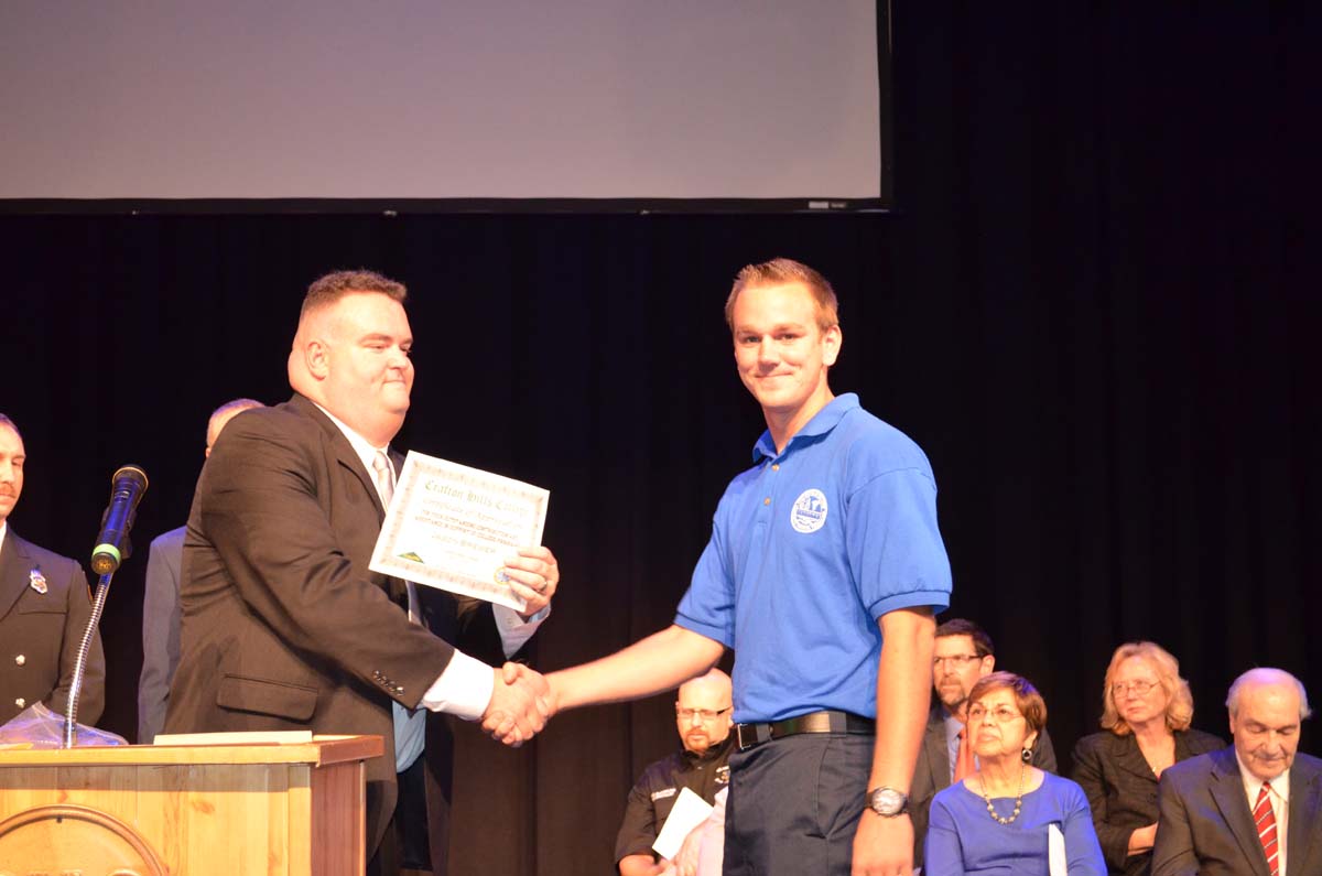 People at the EMT Graduation