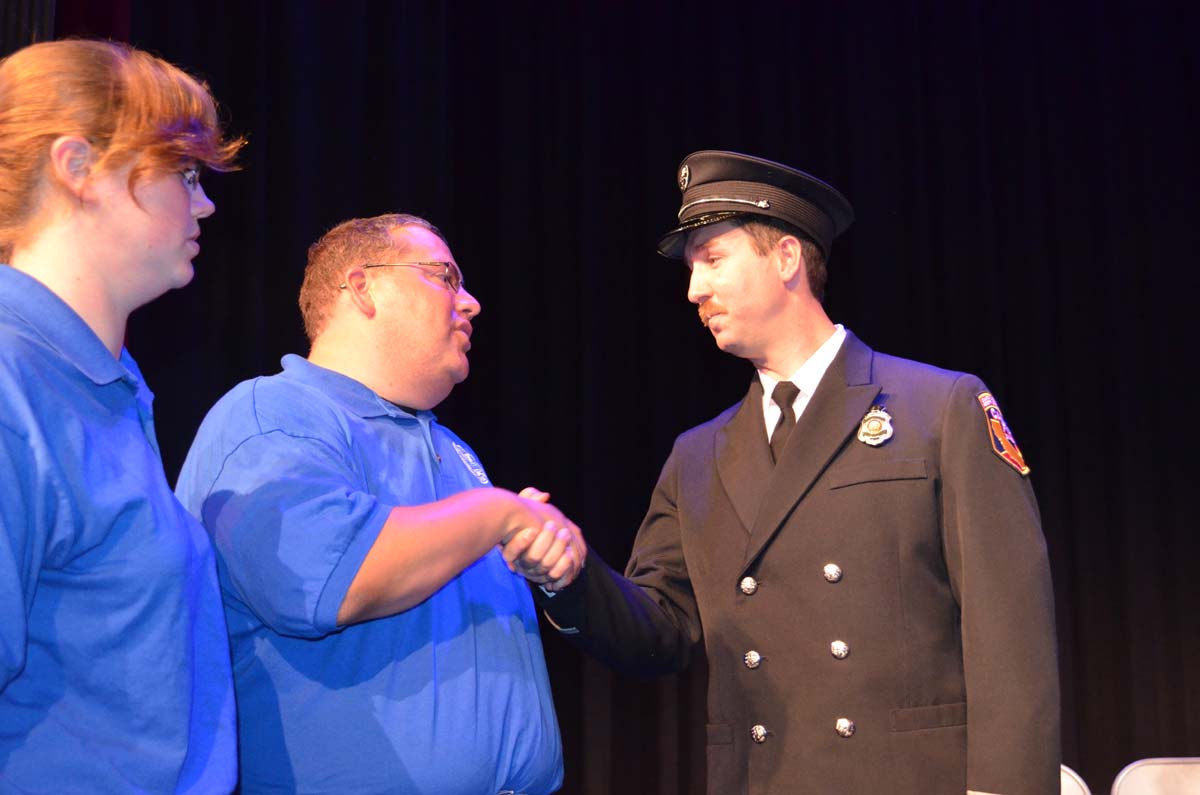 People at the EMT Graduation