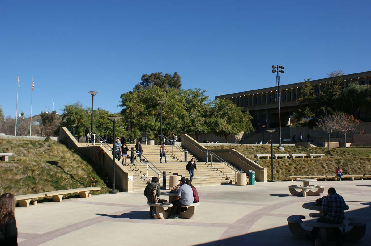 Students on campus