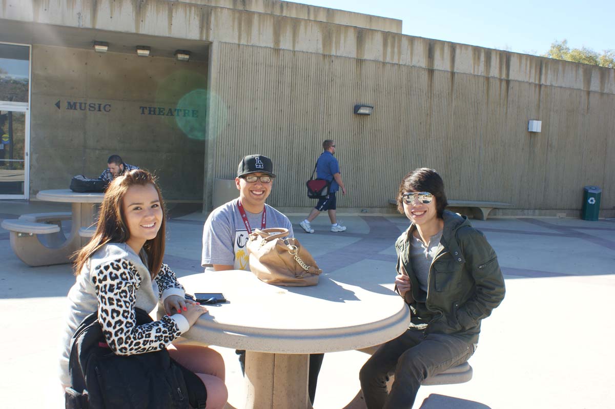 Students on campus
