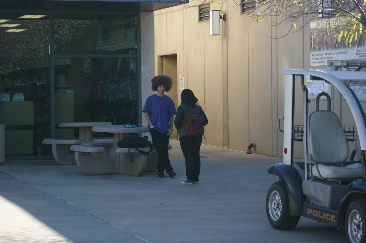 Students on campus