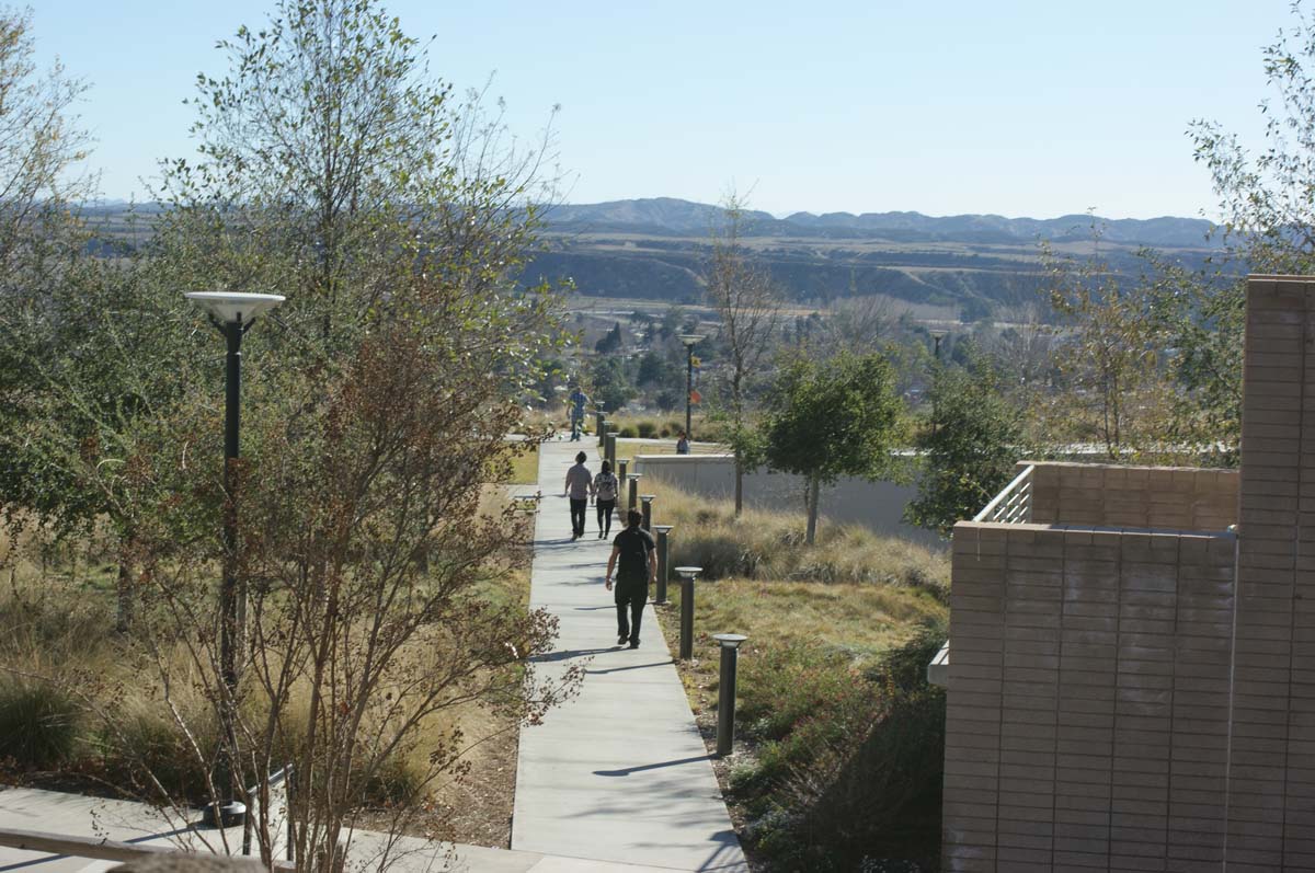 Students on campus