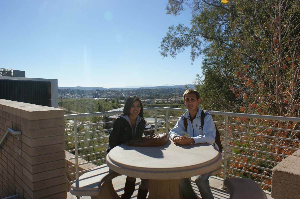 Students on campus