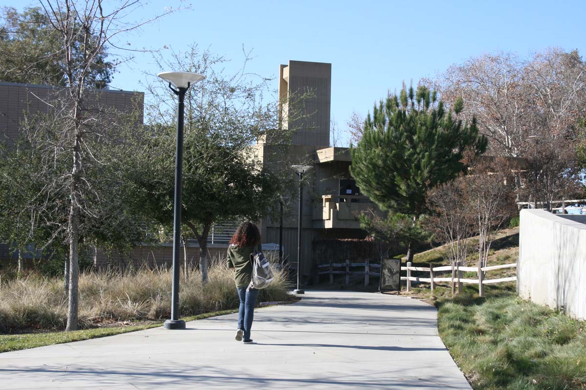 Students on campus