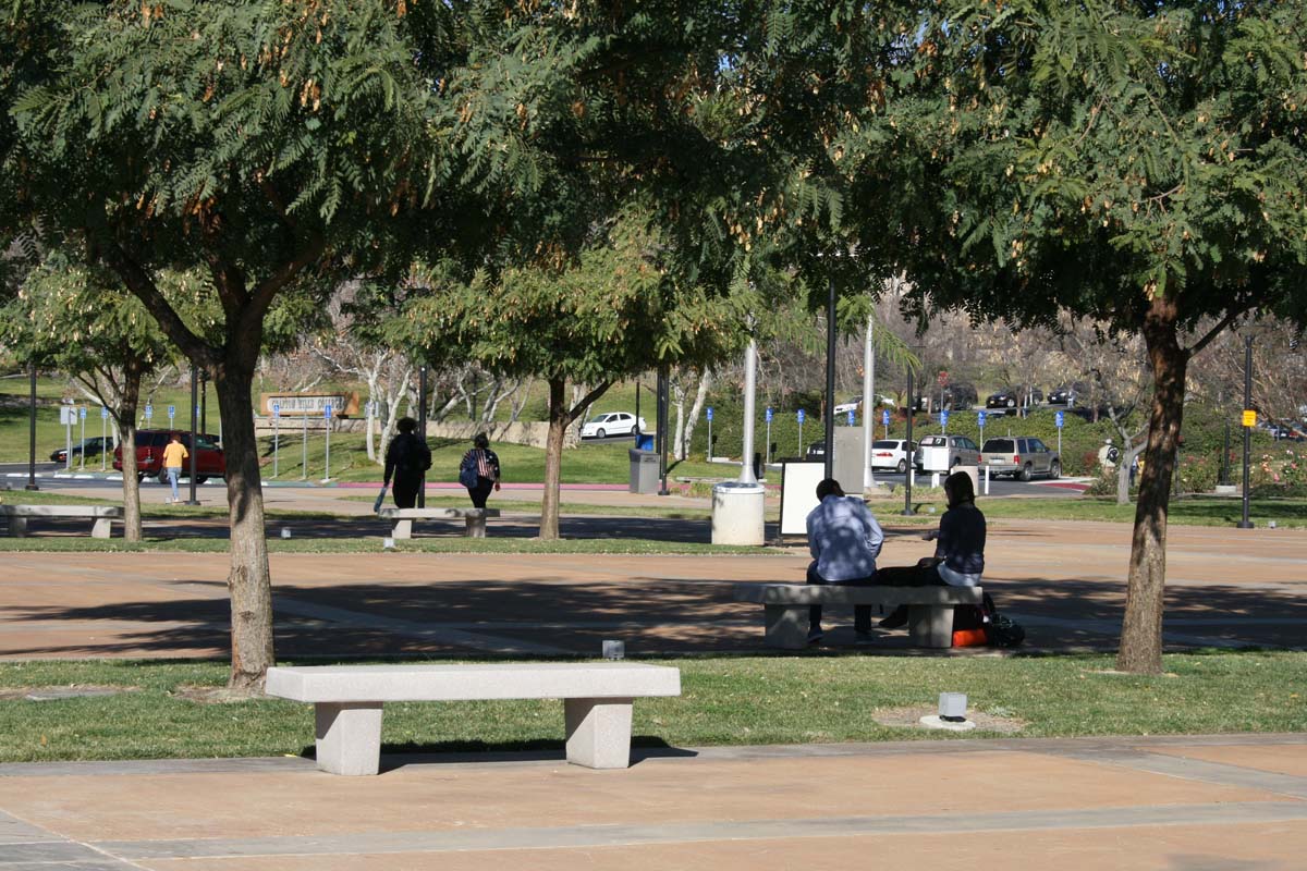 Students on campus
