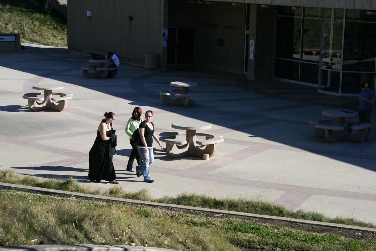 Students on campus