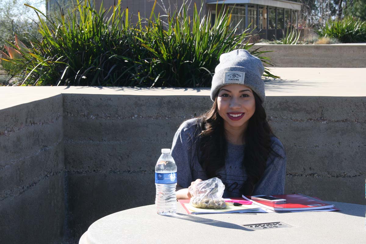 Students on campus