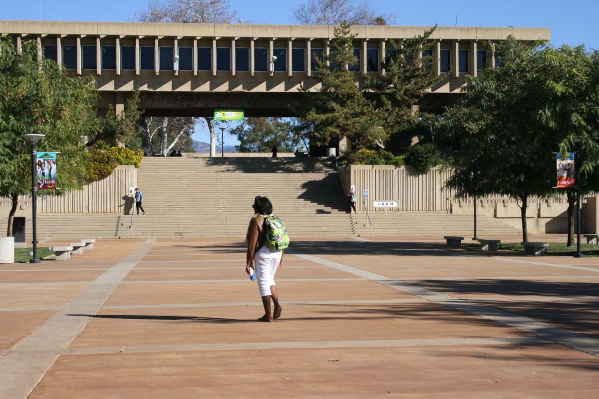 Students on campus