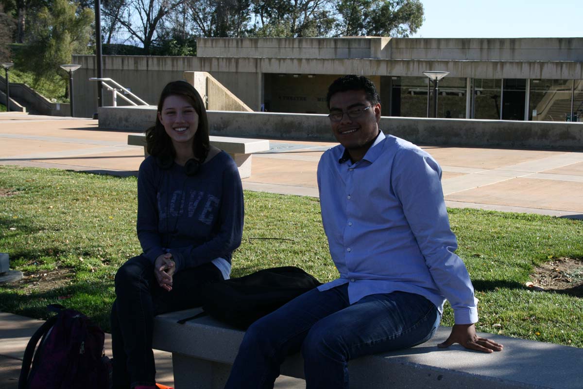 Students on campus