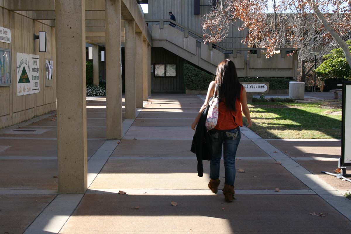 Students on campus