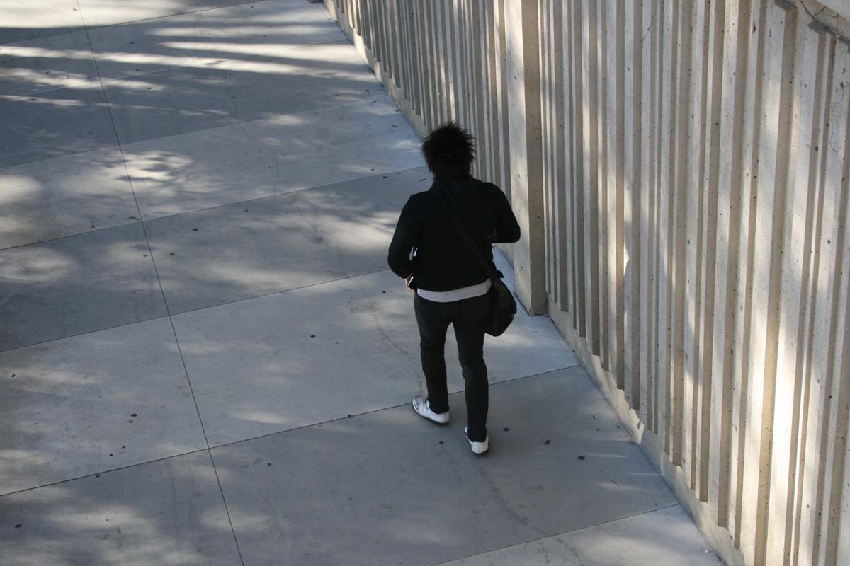 Students on campus