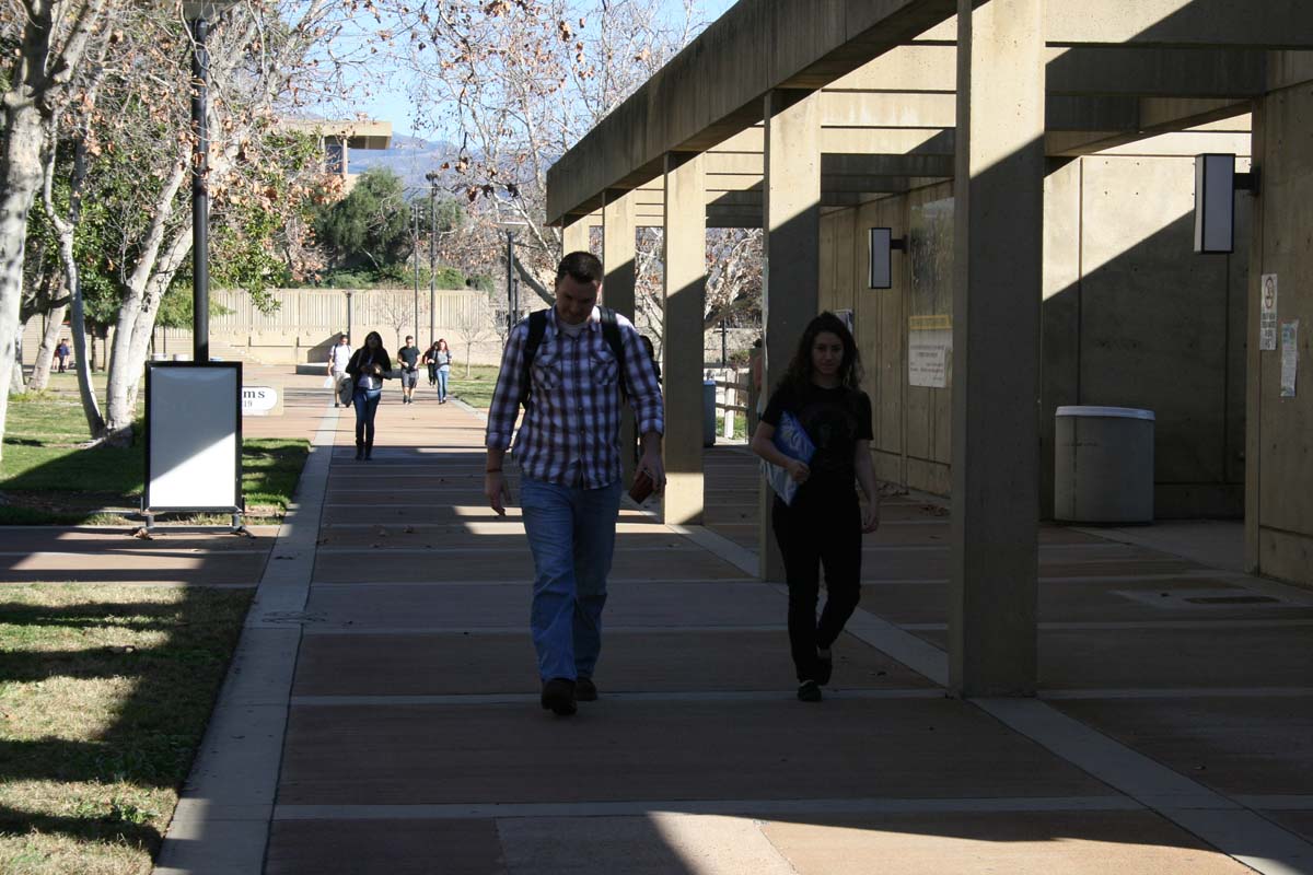 Students on campus