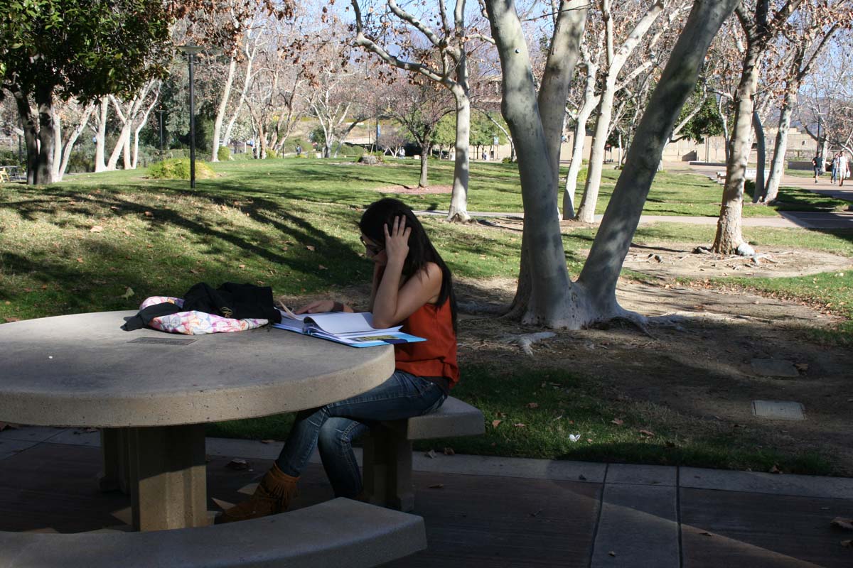 Students on campus