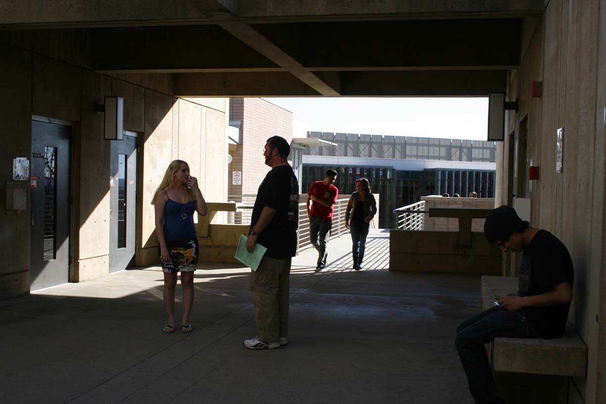 Students on campus