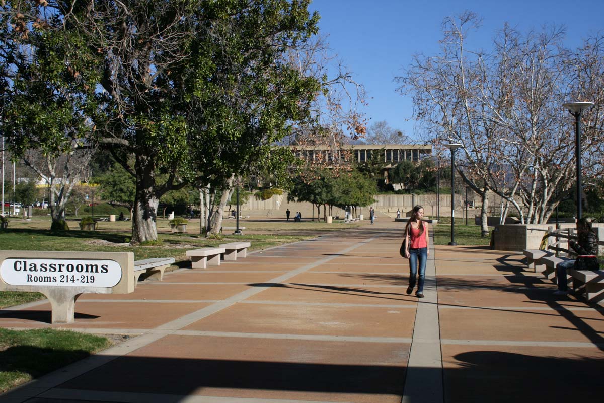 Students on campus