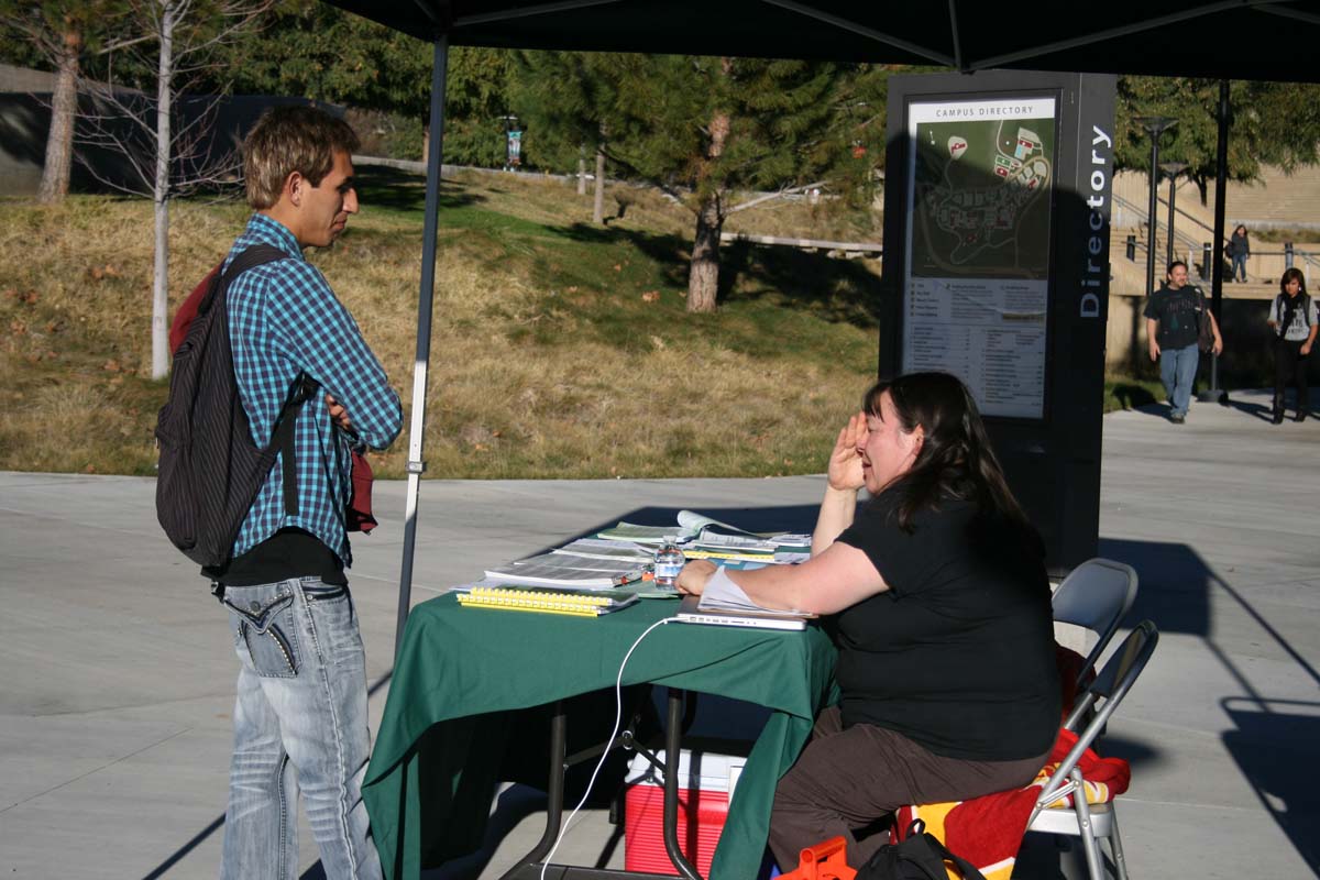 Students on campus
