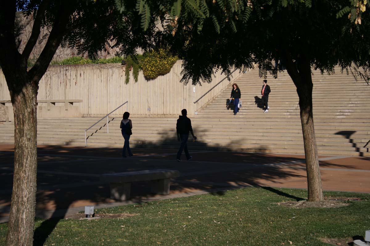 Students on campus