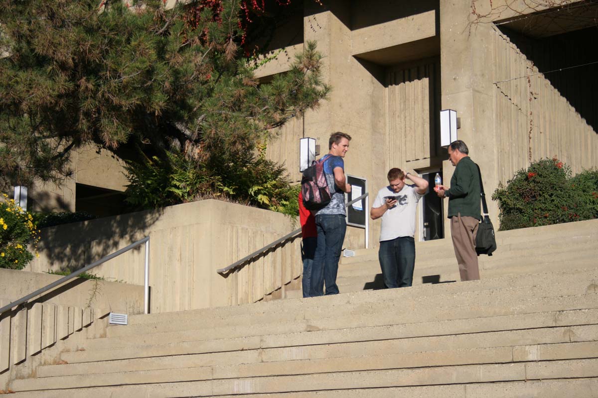 Students on campus
