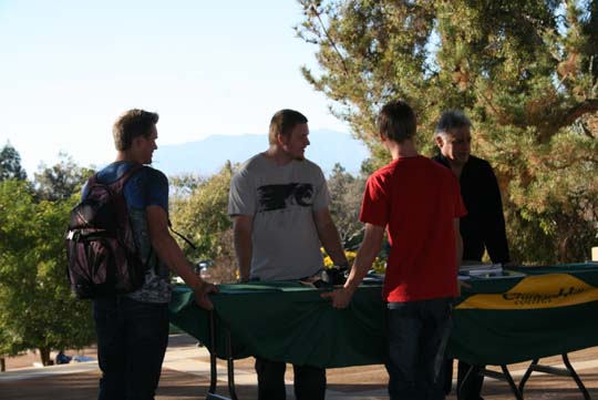 Students on campus