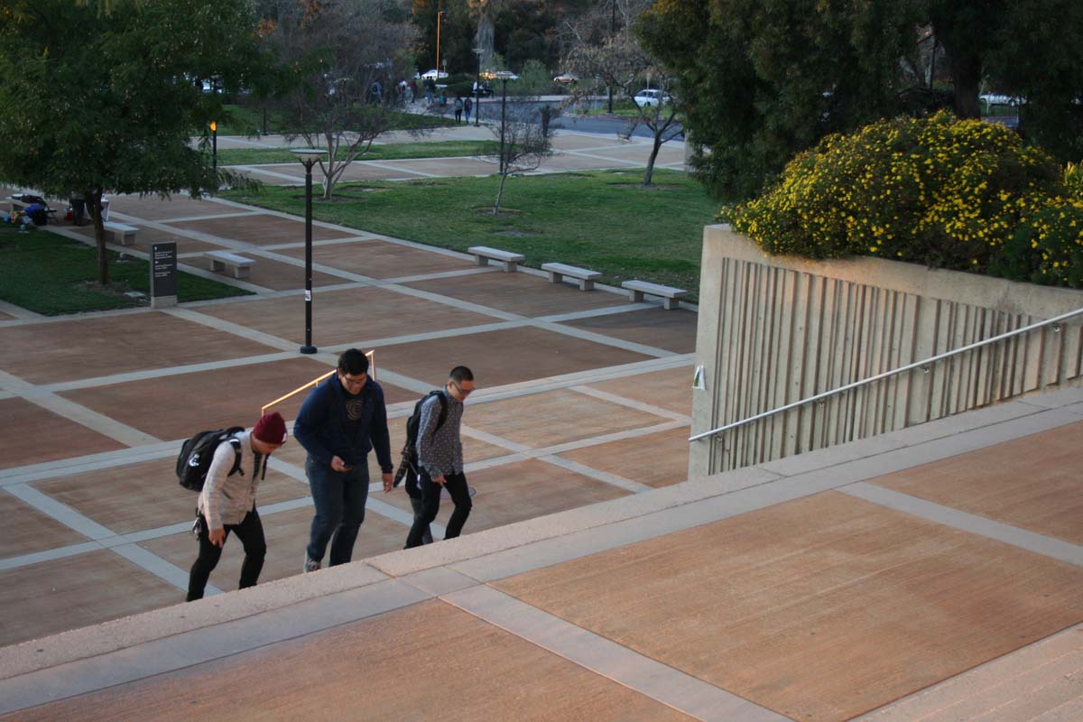 Students on campus